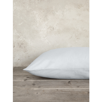 Pair of Oxford Pillowcases 52x72cm Cotton Nima Home Unicolors - Shiny Gray 32847