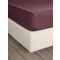 Queen Size Fitted Bedsheet 165x205+35cm Cotton Nima Home Unicolors - Deep Bordeaux 32871