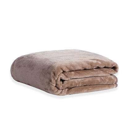Double Velour Blanket 220x240 NEF-NEF Loft-22 1203-Mocca 100% Polyester