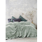 Queen Size Velour Blanket 220x240cm Polyester Nima Home Coperta - Sage Green 32327