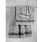 King Size Velour Blanket 240x260cm Polyester Nima Home Sutra - Gray 32553