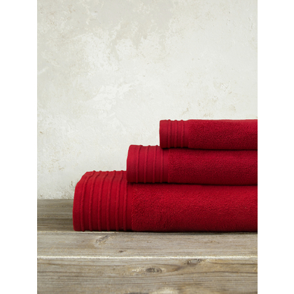 Πετσέτα Χεριών 40x60cm Βαμβάκι Zero Twist Nima Home Feel Fresh - Happy Red 32395