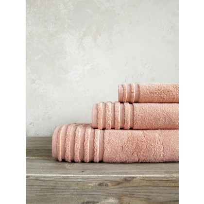 Hand Towel 30x50cm Zero Twist Cotton Nima Home Vista - Happy Coral 31573