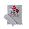 Kid's Bath Towels Set 2pcs 30x50/70x140 NEF-NEF Hero Grey 100% Cotton