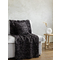 Three Seater Sofa Throw 180x300cm Chenille Nima Home Cantata - Black 33187