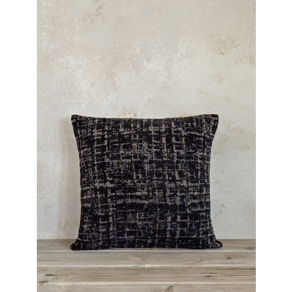 Devorative Pillow 45x45cm Chenille Nima Home Cantata - Black 33188
