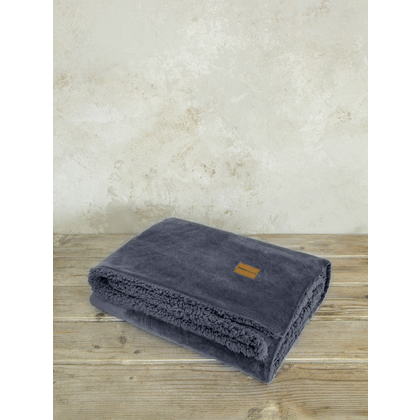 Blanket 130x170cm Polyester Nima Home Nuan - Dark Gray 17772