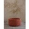 Decorative Basket 19x16cm Cotton/ Polyester Nima Home Panier/ Deep Orange 28830