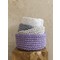 Decorative Basket 19x16cm Cotton/ Polyester Nima Home Panier/ Lavender 28833