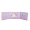 Baby's Crib Bumper 60+67+60x40 NEF-NEF Piu Piu Lilac 100% Cotton 