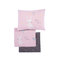 Baby's Crib Sheets Set 3pcs 120x170 NEF-NEF Fly Love Pink 100% Cotton 144TC