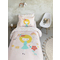  Junior Single Size Fitted Bedsheets 100x200+30cm Cotton Nima Home Fairy Love 32961