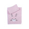 Baby's Bath Towels Set 2pcs 30x50/70x140 NEF-NEF I Love Bunnies Pink 100% Cotton