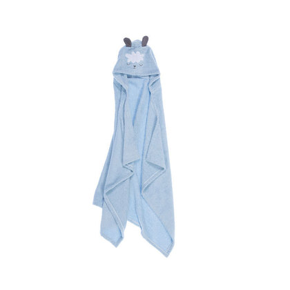 Baby's Towel/Cape 70x120 NEF-NEF Sweet Sheep Light Blue 100% Cotton