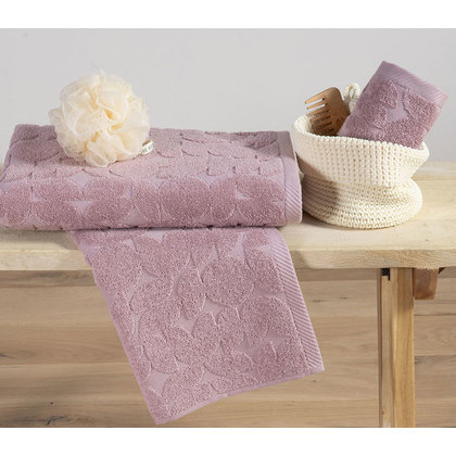 Face Towel 50x90 NEF-NEF Premium Misario Amethyst 100% Cotton