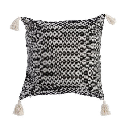 Decorative Pillow 45x45 NEF-NEF Zackren Black/Natural 55% Cotton 45% Polyester