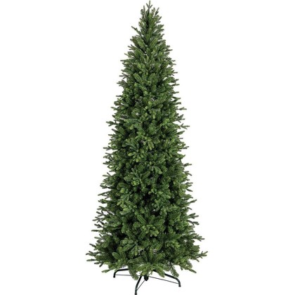 Χριστουγεννιάτικο Δέντρο Slim Πράσινο με Μεταλλική Βάση 210cm Mix 23801