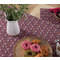 Unstained Tablecloth 140x140 NEF-NEF Livingry Berry 100% Cotton