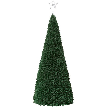 Ring Style Green Christmas Tree with Metallic Galvanised Support 5m. 23803