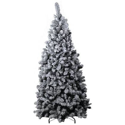 Snowy Green Christmas Tree with Metallic Support 150cm Parnassos 213738