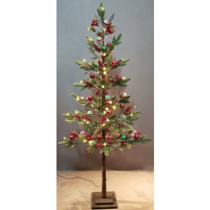Φωτιζόμενο Χριστουγεννιάτικο Δέντρο Πράσινο Με 64 Led Φωτάκια 180cm 2139-180