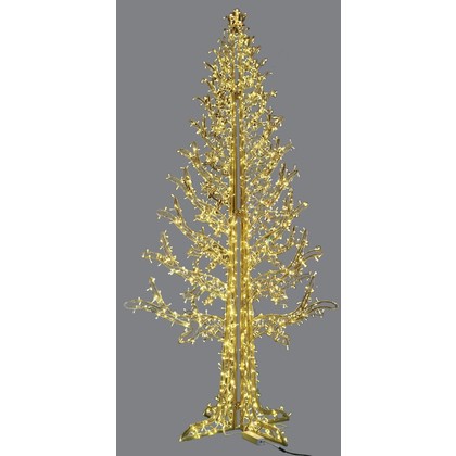 Φωτιζόμενο Χριστουγεννιάτικο Δέντρο Led Flah Με 1368 Led Φωτάκια Θερμού Φωτισμού 400cm 60321
