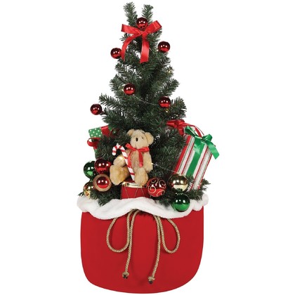 Μικρό Χριστουγεννιάτικο Δέντρο σε Σάκο με Μουσική 80cm TM-89037A