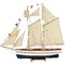 Ξύλινο Παραδοσιακό Καράβι 70(h)cm Λευκό-Μπλέ 31098