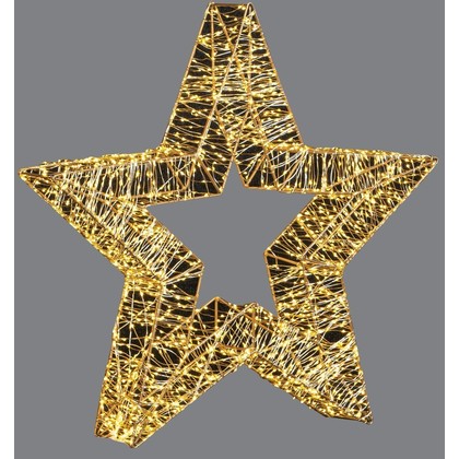 Illuminated Christmas Star with 1920 Warm Led Lights 50cm 23856