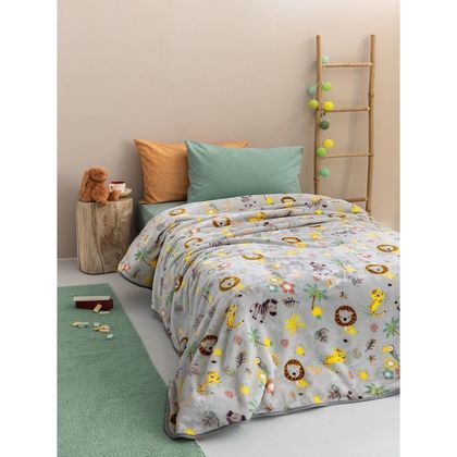 Παιδική Κουβέρτα Μονή 160x220 Palamaiki Baby Blankets Zugla 100% Polyester Super Soft Velour 