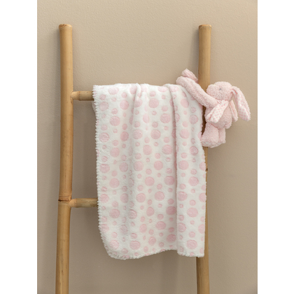 Κουβέρτα Fleece Αγκαλιάς 75x100 & Λούτρινο Palamaiki NB0147 Pink 100% Polyester