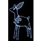 Illuminated Christmas Decorative Deer 120(Η)x80cm 58797