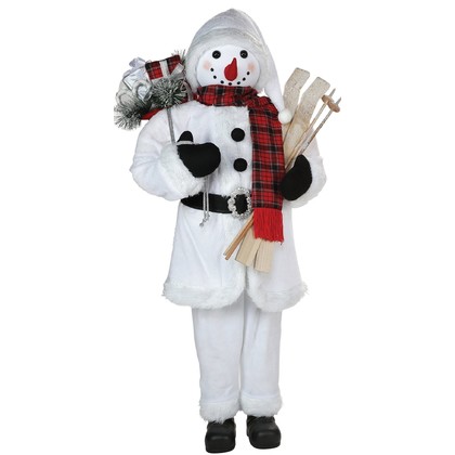 Διακοσμητικός Χριστουγεννιάτικος Χιονάνθρωπος 120cm TG-82214A