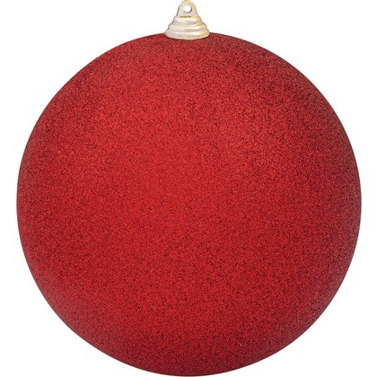 Πλαστική Χριστουγεννιάτικη Μπάλα Διακόσμησης Με Glitter 20cm 144173