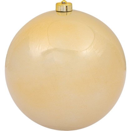 Χρυσή Περλέ Πλαστική Χριστουγεννιάτικη Μπάλα 20cm 3329