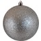Ασημί Glitter Πλαστική Χριστουγεννιάτικη Μπάλα 20cm 50187297