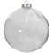 Διάφανη Πλαστική Χριστουγεννιάτικη Μπάλα 10cm 213754