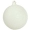 Λευκή Γυάλινη Χριστουγεννιάτικη Μπάλα 10cm CO 610565-S