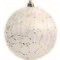 White Plastic Christmas Bauble 8cm 203647