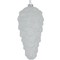 White Glass Christmas Ornament 18cm 50187122