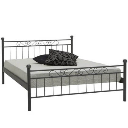 Κρεβάτι Υπέρδιπλο Μεταλλικό MetalFurniture ΑΛΕΞΙΑ Για Στρώμα 150x200 Με Επιλογή Χρώματος