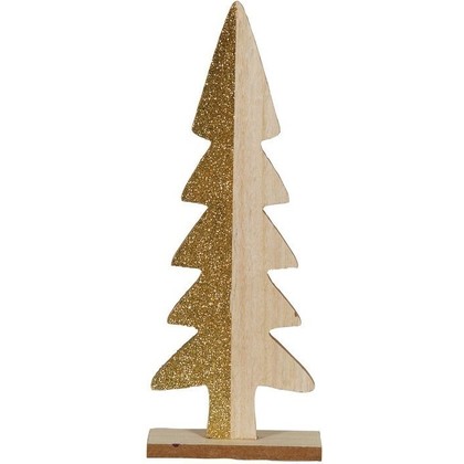 Ξύλινο Επιτραπέζιο Χριστουγεννιάτικο Στολίδι 11x28cm 176397