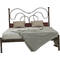 Κρεβάτι Διπλό Μεταλλικό MetalFurniture ΑΓΗΣ Για Στρώμα 140x190 Με Επιλογή Χρώματος