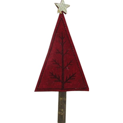Πάνινο Κρεμαστό Χριστουγεννιάτικο Στολίδι 8x2x17(h)cm A56-221522