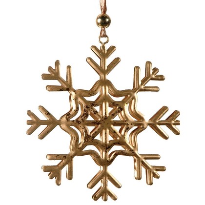 Metallic Christmas Ornament 10x1x10(h)cm 165614