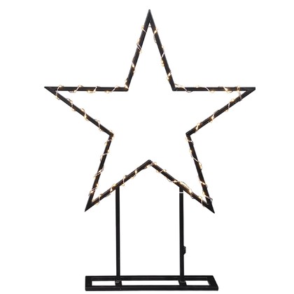Μεταλλικό Φωτιζόμενο Αστέρι Με 100 Led Φωτάκια Θερμού Φωτισμού 47x61cm 60231
