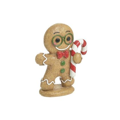 Resin Christmas Gingerbread Man 10,5x4,5x13cm Inart 2-70-769-0052