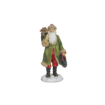 Χριστουγεννιάτικο Διακοσμητικό Άγιος Βασίλης Resin Φ7x15cm Inart 2-70-922-0089