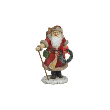 Χριστουγεννιάτικο Διακοσμητικό Άγιος Βασίλης Resin 14x12x20cm Inart 2-70-922-0090
