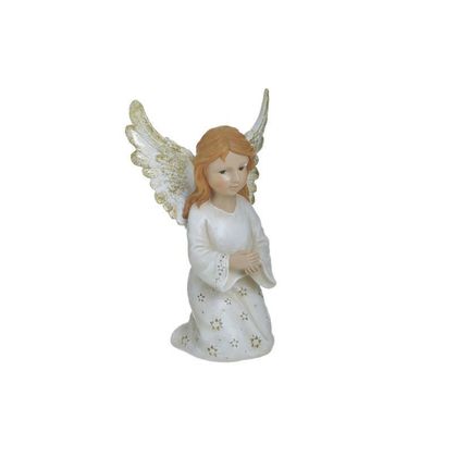 Resin Χριστουγεννιάτικο Διακοσμητικό Άγγελος 15x11x24cm Inart 2-70-547-0191